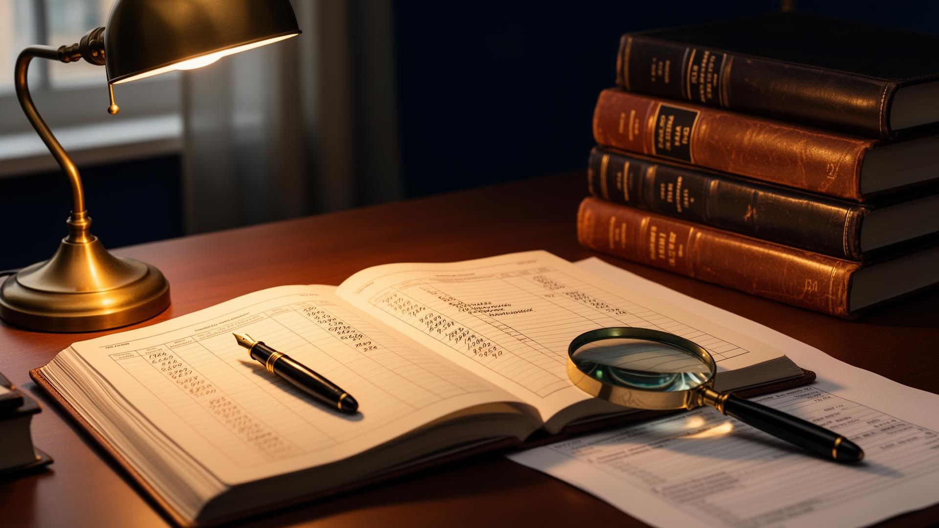 Chartered accountant's desk